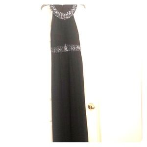 Navy Blue Evening Dress